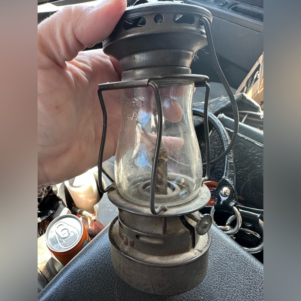 Antique Dietz Sport skater lantern